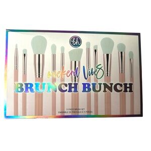 BH Cosmetics Weekend Vibes Brunch Bunch 11 Piece Full Size Makeup Brush Set -NIB